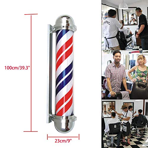 Lumière LED extérieure rétro style salon de coiffure applique murale rotative 100cm - 3