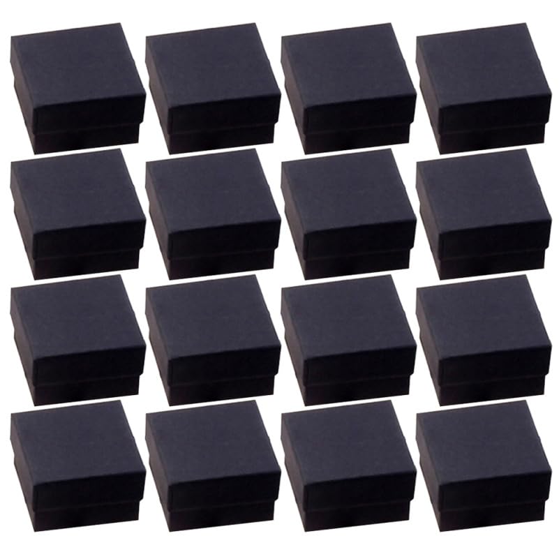 Boîtes kraft noir de rangement pour boucles d'oreilles VALICLUD x96