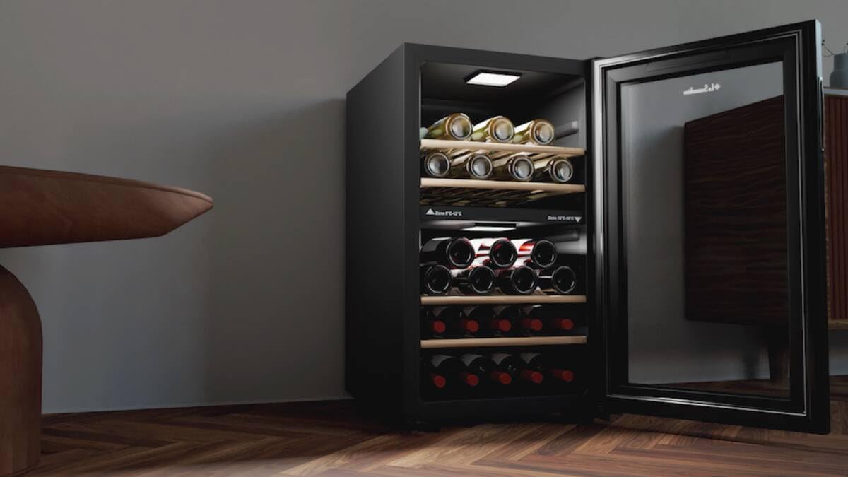 LA SOMMELIERE Cave de mise à température double zone LS51.2ZBLACK 50 Bouteilles