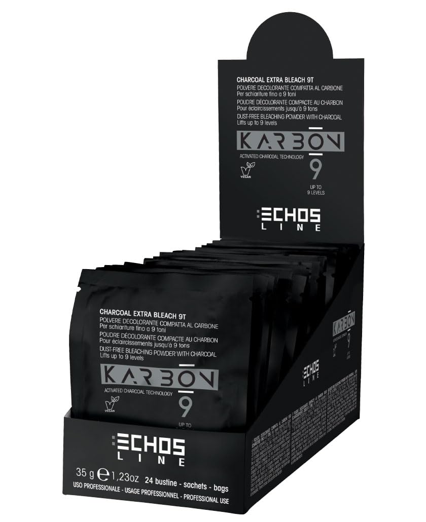 ECHOSLINE KARBON 9 Rozjaśniacz do włosów w saszetkach 24 X 35g