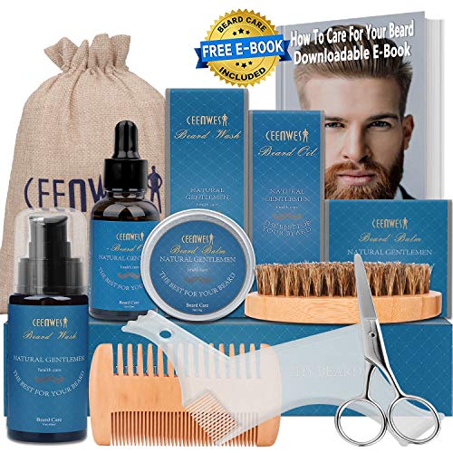 10 in 1 Beard Grooming Kit for Beard Care Unique Gifts for Men