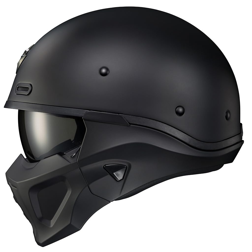 ScorpionEXO Covert X Open Face Half Shell 3/4 Mode Motorcycle Helmet Comm Ready Speaker Pockets DOT