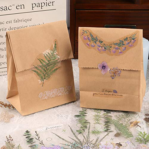 image for RisyPisy 4 Themes Sticker Set, 12 Sheets Flower Plant Style PET Decora