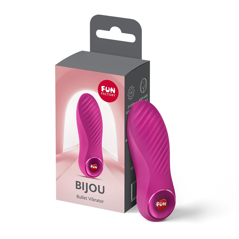 Fun Factory Bijou | Minivibrator | Kompakter Bullet Vibrator für Frauen | 12 Vibrationsprogramme | IPX7 wasserdicht | USB-C wiederaufladbar | Hautfreundliches Silikon