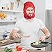 ABC Disposable Hood Caps One Size, Pack of 100 Red Disposable Bouffant Hoods with Elastic Bands, Breathable Polypropylene Hoods, Unisex Disposable Hoods, Full Face Hair Net for Home, Industrial Use