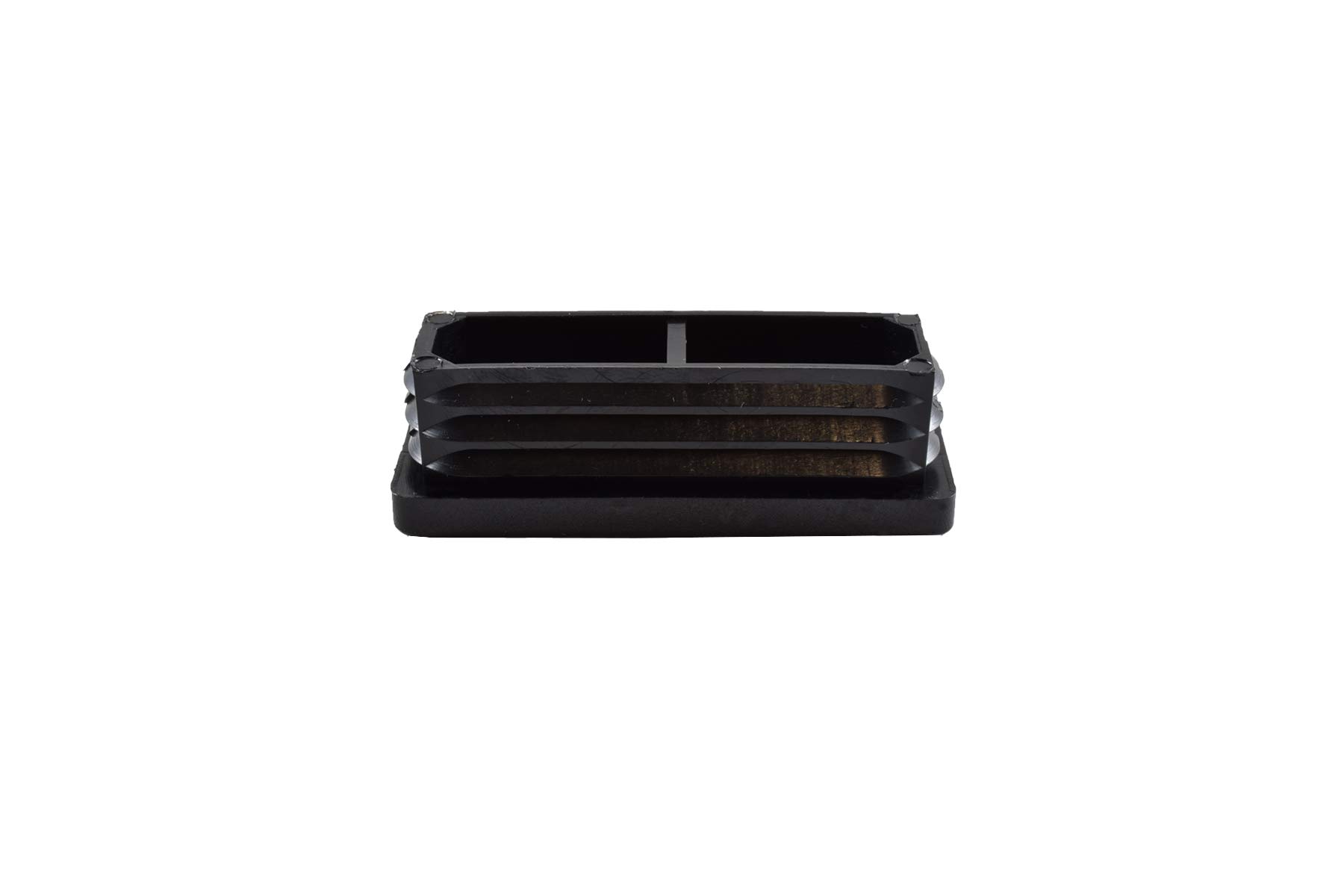 GleitGut 4 x bouchons de tube 50 x 30 mm embout tube carré bouchon plastique noir