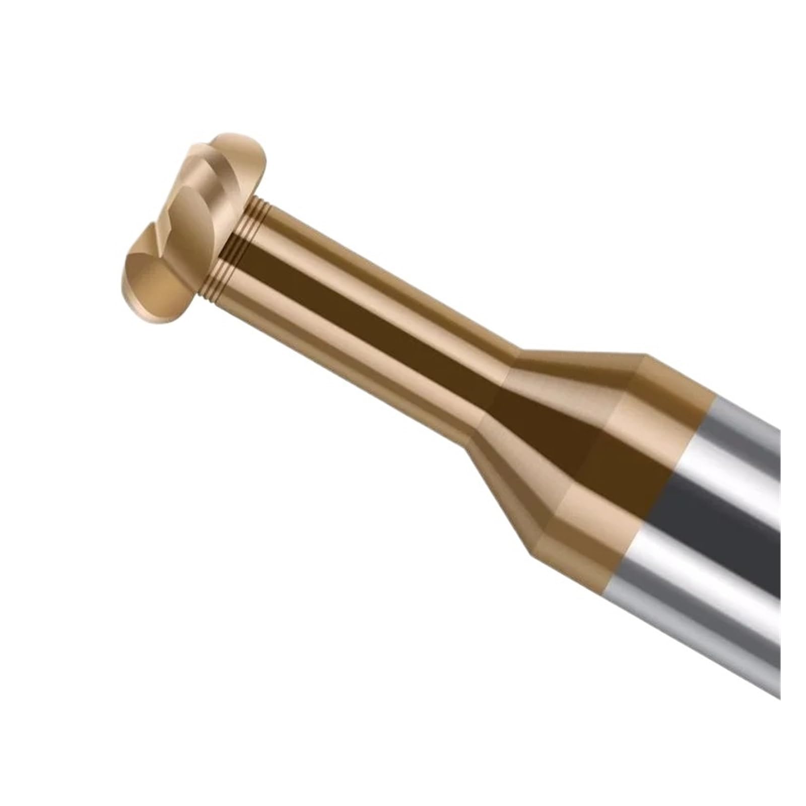 T-Nut-Fräswerkzeuge HRC55 Arc T-förmigen Fräsen Lollipop Ende Mühle Ball Slot Endmill Solide Carbide R6 for Stahl Aluminium 3D(D6R2.5x5HxD6x50L)