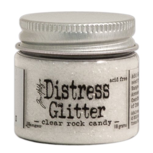 Distress Tim Holtz Glitter 1 Ounce-Clear Rock