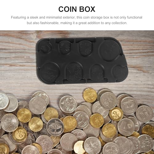 Organizador portátil de monedas de plástico Healifty miniatura 6