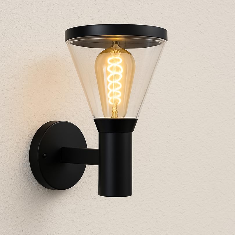 EBION Outdoor Wall Lights E27, IP65 Waterproof Outside Wall Lights in Aluminum