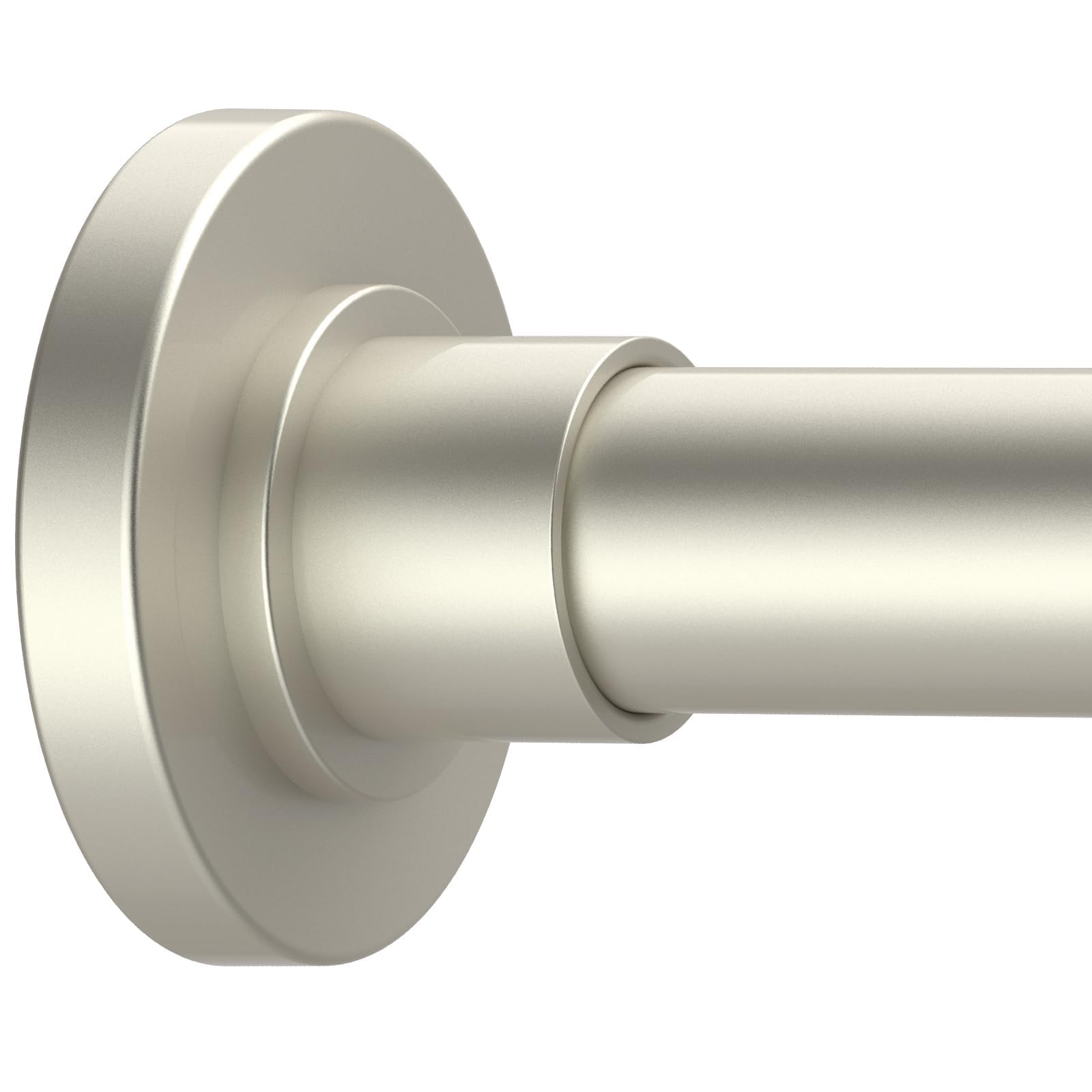 Photo 1 of GXOACKJ Brushed Nickel Shower Curtain Rods - 31-80 Inch Spring Tension Shower Rods for Bathroom, Adjustable, No Drilling, No Rust, Stainless Steel