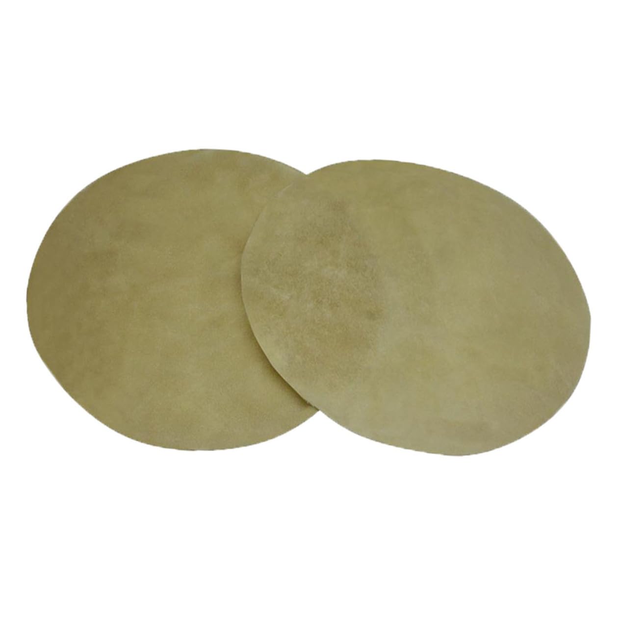 GOOHOCHY 2Pcs Durable Goat Leather Drum Heads Replacement for African Drums Premium Quality Leather for Authentic