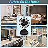 Comfort Zone CZ6XMBK 6 2-Speed Combo Clip or Desk Fan with Removable Base, Strong Clamp for Firm Grip, Suitable for Bedroom, Office, or Dorm Room, Black