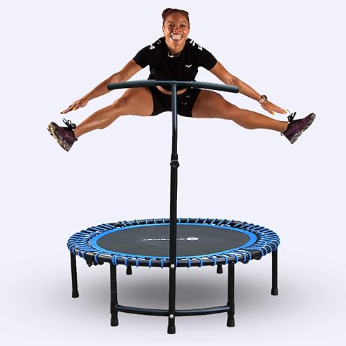 Trampolín de fitness para adultos y niños, trampolín de ejercicio de rebote interior para entrenamiento, fitness para entrenamiento de rebote