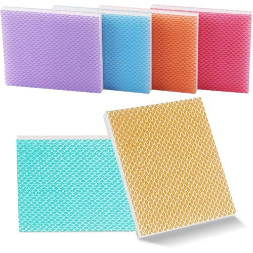 Schleifschwamm, 6 Stück Handschleifblöcke Schleifpads Körnung 150 180 240 320 400 600 Schleifschwämme PU-Schaum-Schleifpads für Holz Metall Trockenbau Farbe Keramik