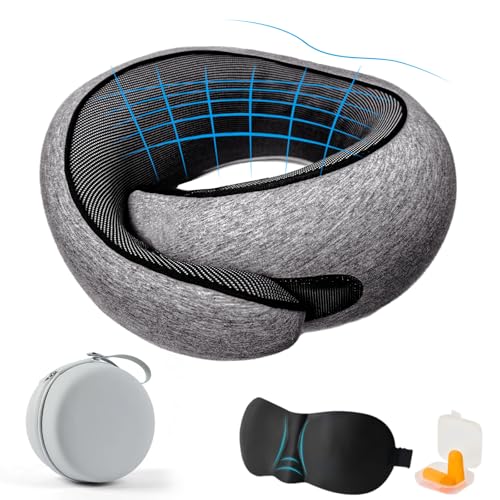 JeyDacitta Premium Travel Pillow, 2025 New Memory Foam Neck Pillow,