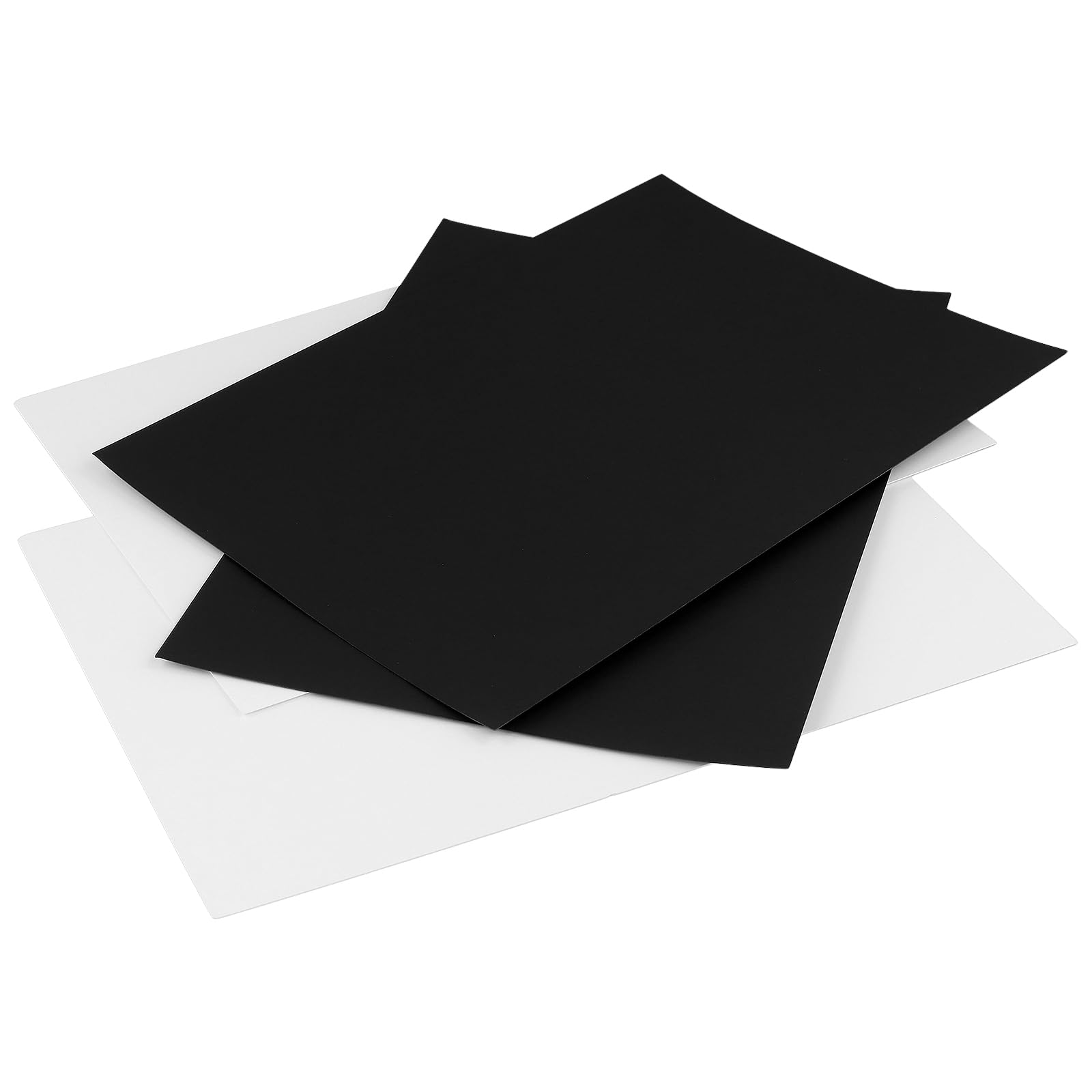 FUNSUEI 100 Sheets Black and White Card A4, 300gsm Thick Black and White Paper Cards A4 for Arts and Crafts Office, Stationery Use - Image 4