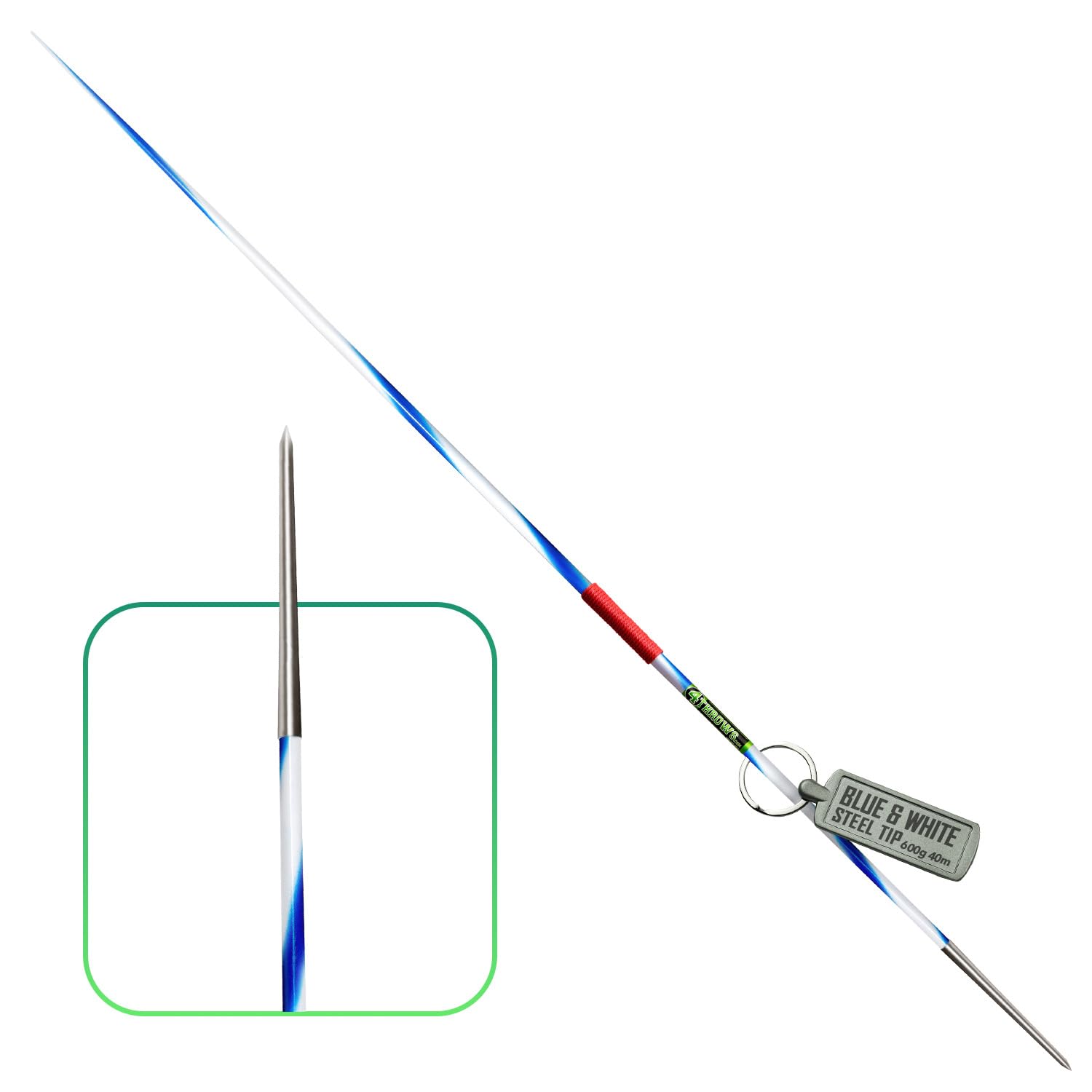 Competition Javelin for Girls, Women | Aluminum Javelin 600g 50m | High-Performance Track & Field Equipment for Maximum Distance and Accuracy