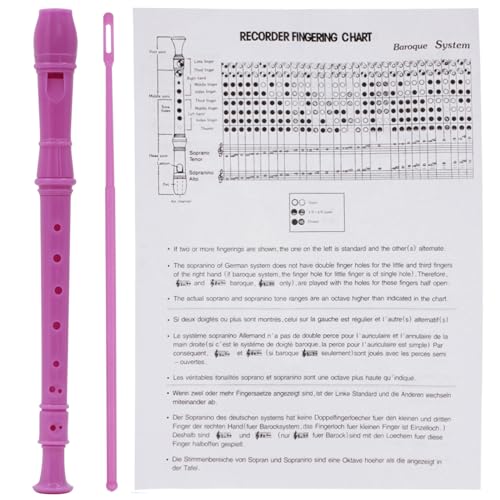 Professional Treble Flute 8-Hole Soprano Recorder Clarinet With Cleaning Rod Woodwind Instruments For Beginner Student 8 Hole Soprano Recorder With Cleaning Rod