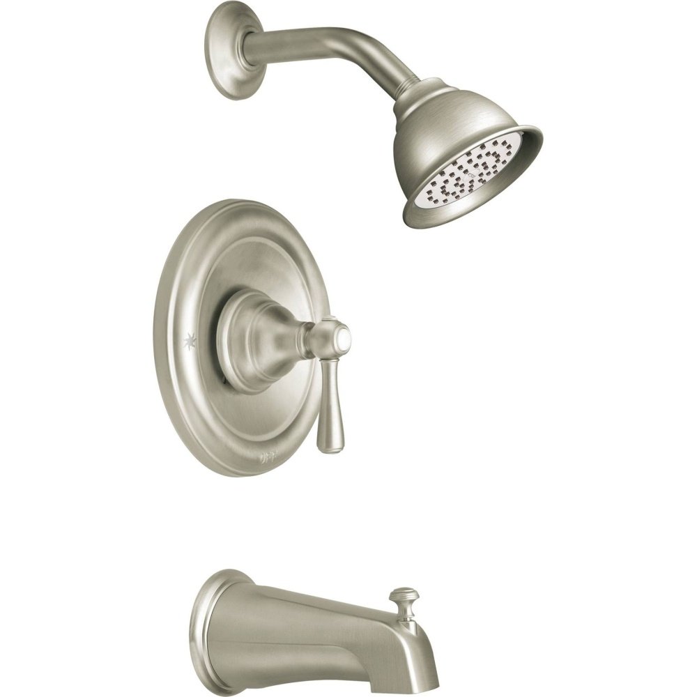 MoenT2113BN Kingsley Posi-Temp Tub and Shower Trim Kit Valve Required, Brushed Nickel