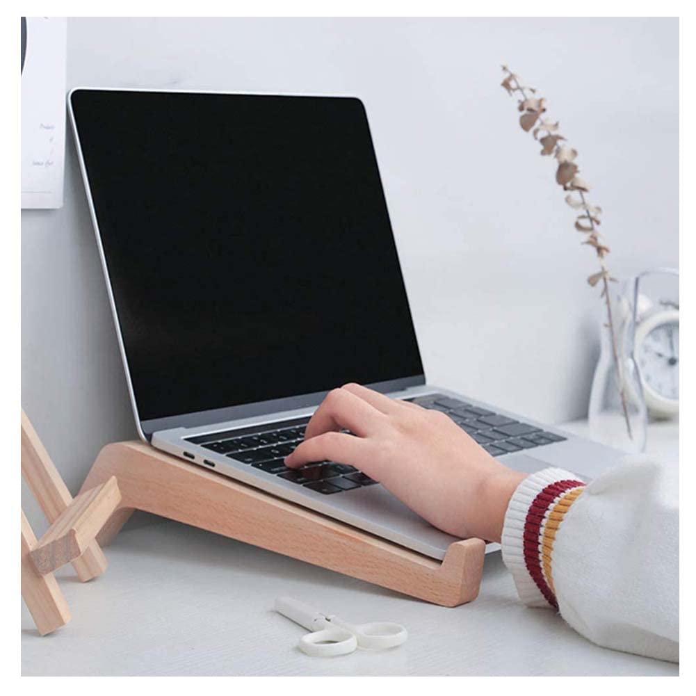 ZYNTIX Wooden Handmade Personalized Wood Mac-Book Base Holder Wooden Laptop Stand Wooden Laptop Stand for Desk MacBook Stand for Office Table Wooden Laptop Holder(Mango Wood) (B08XK1RS1B) Amazon Price History, Amazon Price Tracker