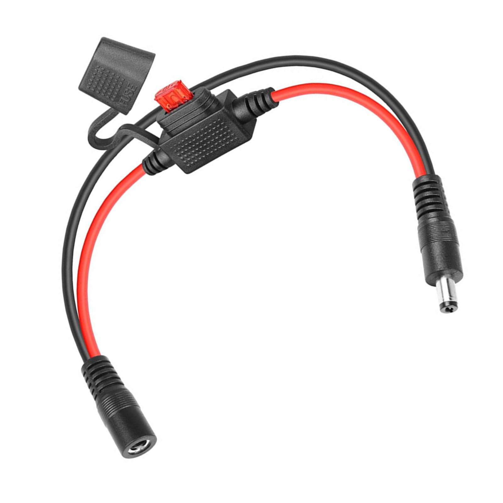 CUNZJIA Male to Female Quick Disconnects Power Cable with 10.0A Fuses Holder for CCTV Security Cameras,LED Lighting,Solars Panel