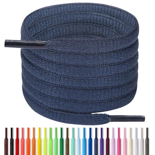 Image of Handshop 1 /4 inch Oval Athletic Shoelaces 24 inch-72 inch in 22 Colors Half Round Shoe Laces