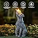 Goodeco Dog Statue with Solar Butterfly - Ideal Gifts for Dad, Mom or Birthdays, Beautifully Crafted Outdoor Decorations to Wow Your Guests
