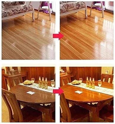 Image of Pack of 1 Beeswax Furniture Polish, Natural Traditional Beeswax Wood Polish Shine for Furniture, Wood, Cabinet, Wardrobe for Restoring Back Wood Shine Polish (H-1)