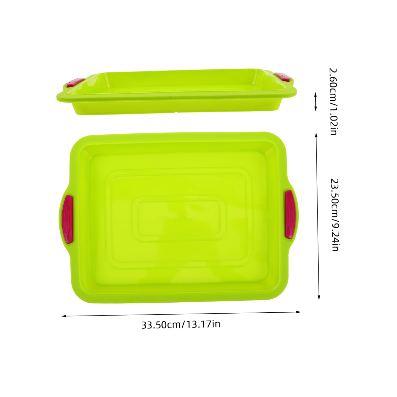 DIYEAH Non-stick Silicone Square Baking Tray Flexible Cake Mold for Brownies for Home Use High Heat Tolerance Easy Creative Baking