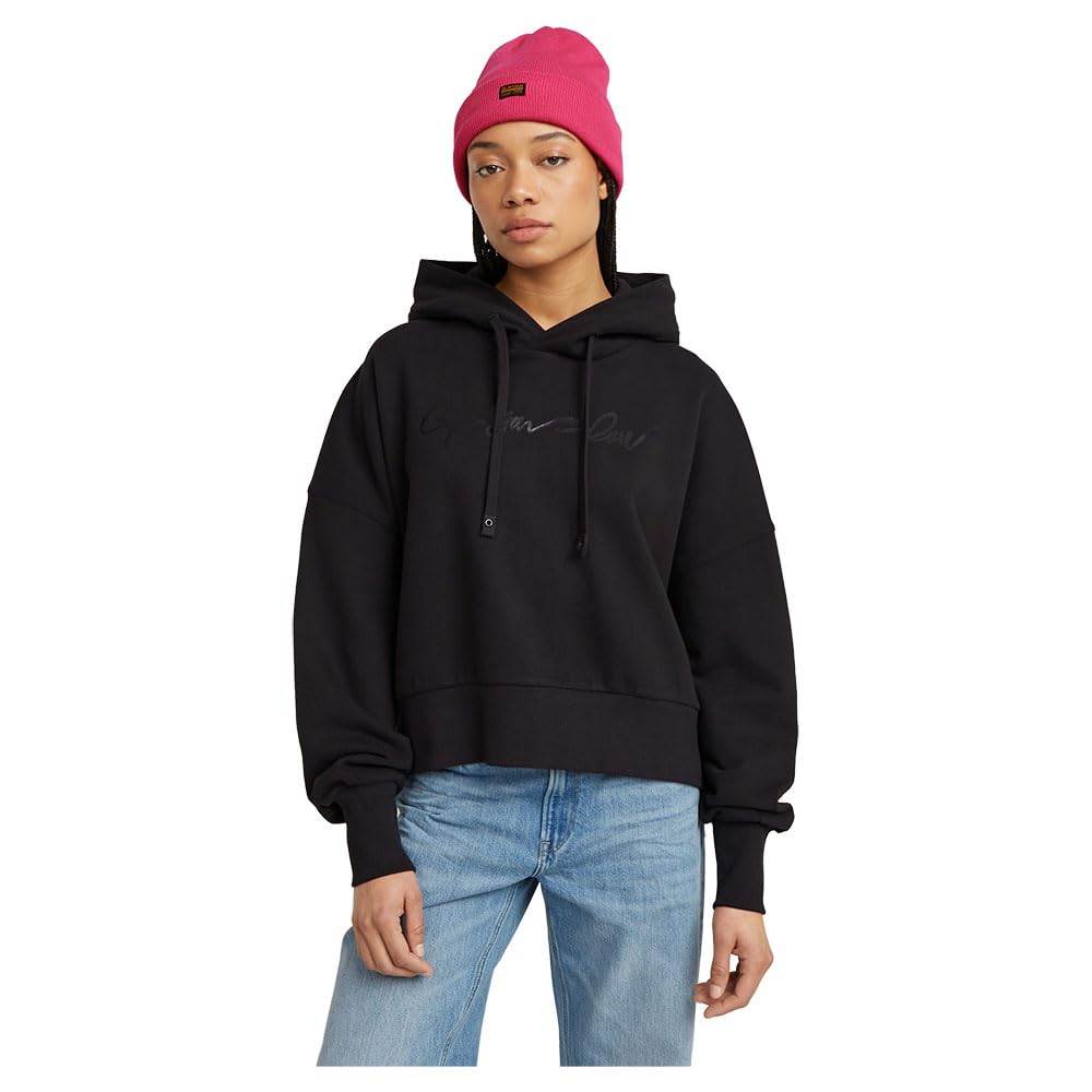 G-Star Damen G-Script Oversized Hooded Sweater Sweats