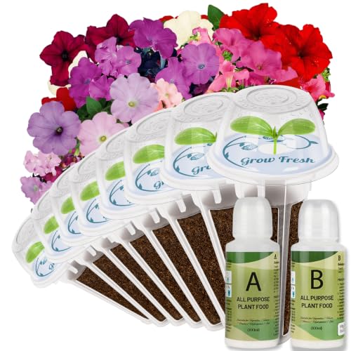 Cascading Petunias Seed pod Kit - Flower Seed Pod Refill for All Indoor Garden 8 Grow Pods with Seeds of Cascading Petunias Compatible with All Hydroponics Growing Systems