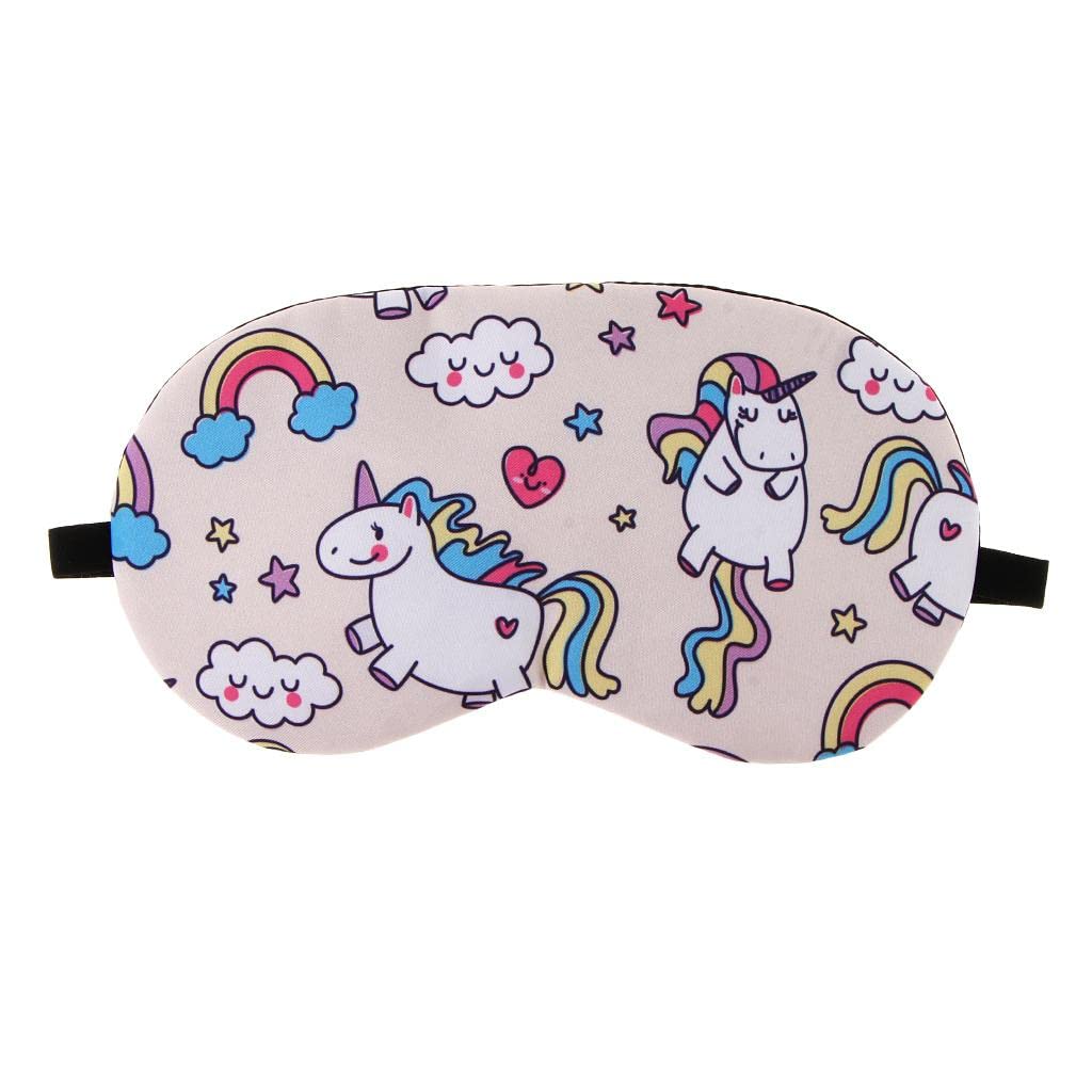 Kids Adults Unicorn Sleep Mask Eye Shade Cover Lightweight Blindfold Light Pink-image-17