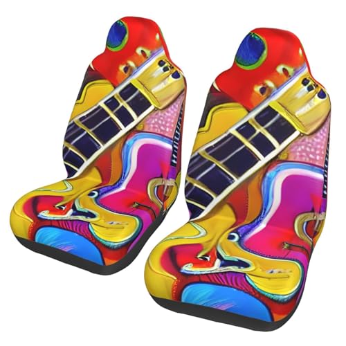 Housses de siège auto guitares colorées EdWal pour sublimer l'habitacle de votre SUV et camion