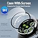 Suoman 4-Pack for Google Pixel Watch 3 45mm Case, HD Tempered Glass Screen Protector, All-Round PC Glossy Protective Cover Bumper （Clear+Clear+Clear+Clear）