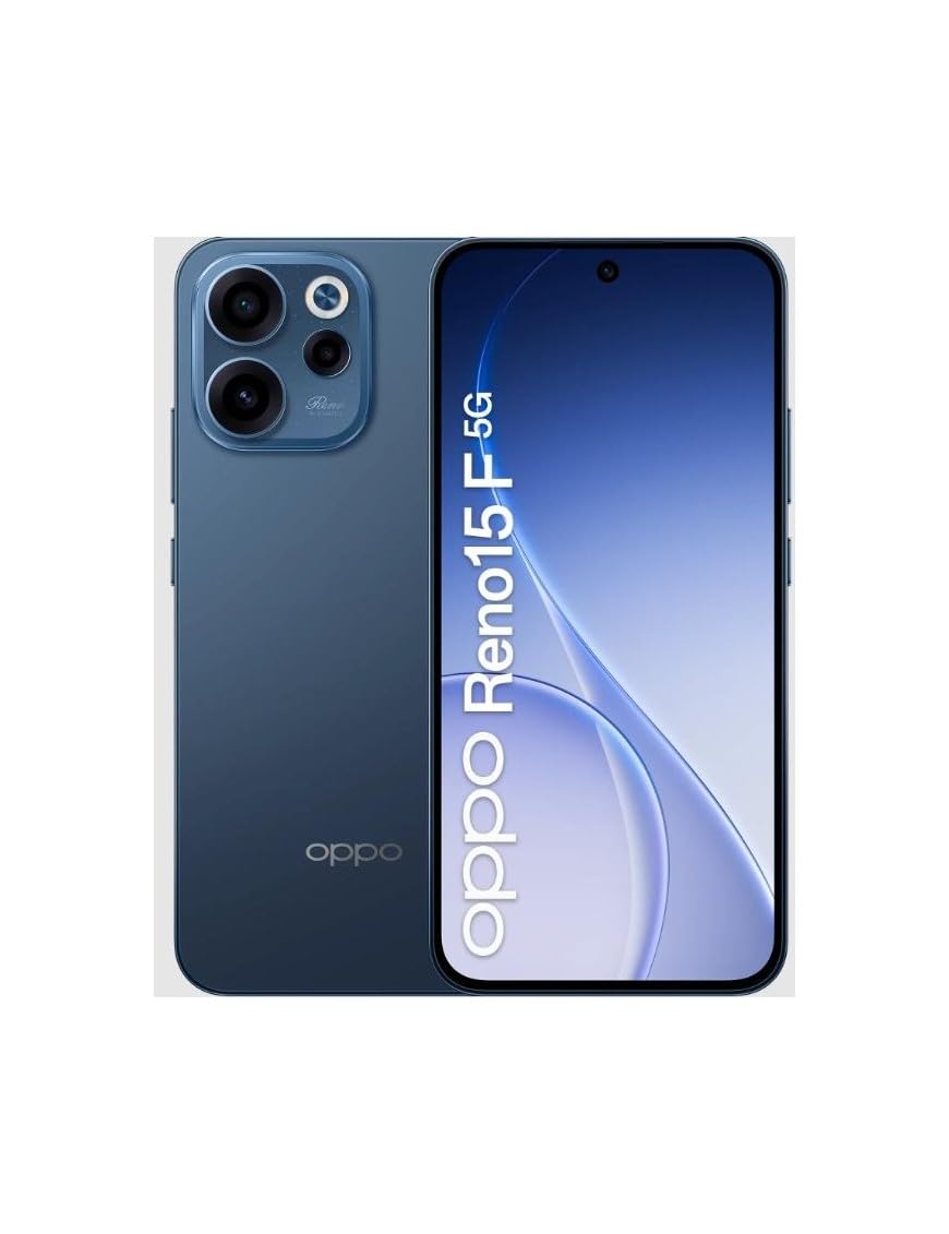 OPPO Reno15 F 5G AI Smartphone, Tripla fotocamera 50+8+2MP, Selfie 50MP, Display 6.57" 120HZ AMOLED FHD+, 6500mAh, RAM 8GB(Esp2GB/4GB/8GB)+ROM 256GB [Versione Italia], Twilight Black