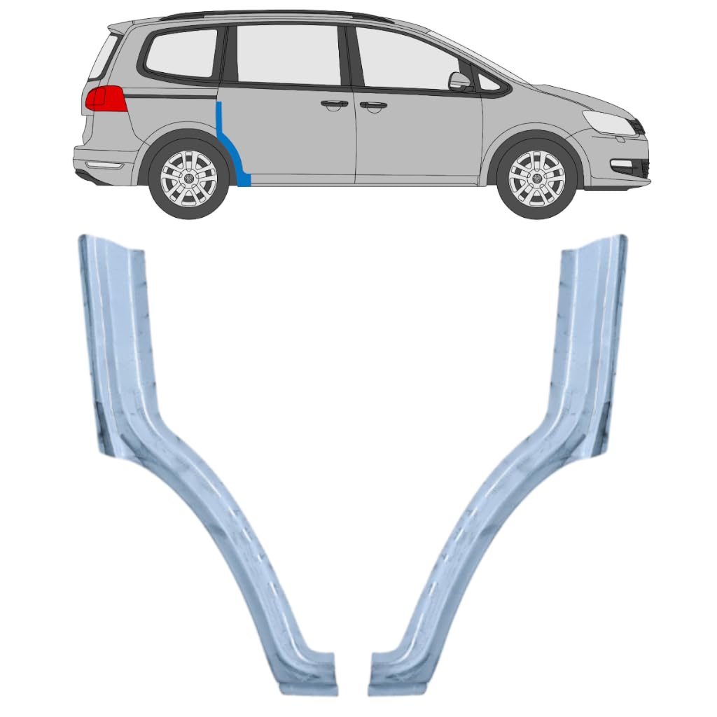 Reparaturblech Kotflügel hinten für Volkswagen Sharan 2010-2022 / Links+Rechts
