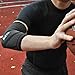 Mava Sports Elbow Compression Sleeve Support for Weightlifting, Pain Recovery, Tendonitis, Gym Workouts and Arthritis - Made with Strong Elastic Fabric Material for Men and Women (Black, Large)