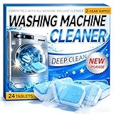 Enzyme Washing Machine Cleaner Tablets (24 Pack...