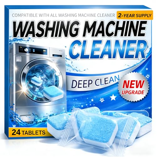 Bukeer Washing Machine Cleaner Tablets (24 Pack) – Enzyme Deep