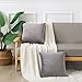 Emooqi Cojines de Terciopelo para Sofa, 45 x 45cm Decoración Cuadrado Fundas de Almohada 2 Piezas Funda Cojin para Cojines para Dormitorio y Sala de Estar Terciopelo Funda de Cojine 18''x18'' -Gris