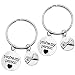 Top Plaza Set of 2"You're My Person" Pinky Promise Antique Silver Alloy Key Chain Key Ring Valentines Gift
