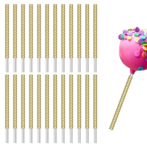 leryveo Bâtons acryliques Scintillants | Brochettes Pointues en Acrylique avec Strass de Noël de 5,9 Pouces, Bâtons pour Dessert Table Tea Party Anniversaire Mariage Buffet