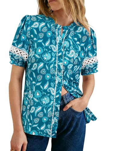 Save on GRACE KARIN Women's Boho Floral Blouse with Code HW3STP8B