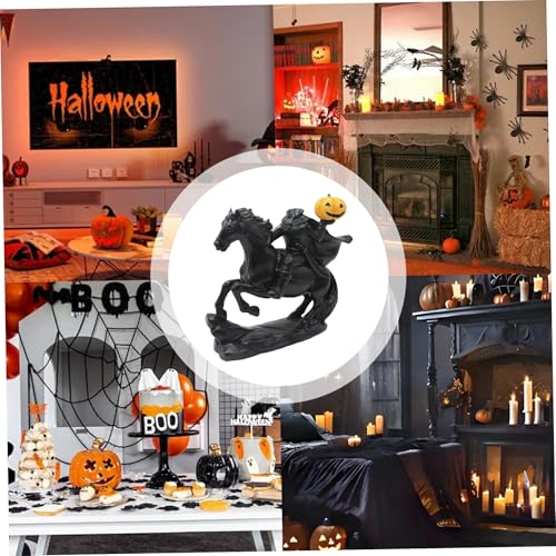 Estatua Jinetes sin Cabeza Halloween en Resina Vintage miniatura 5