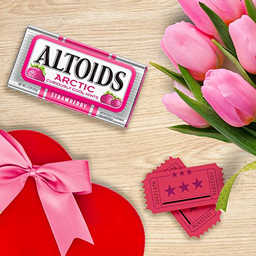 ALTOIDS Arctic Strawberry Breath Mints Hard Candy Bulk, 1.2 oz Tin (Pack of 8) - Thumbnail 6
