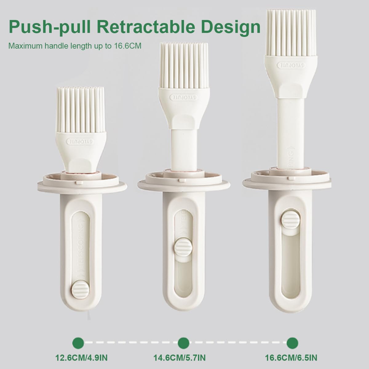 Pastry Brushes, Oil Bottle with Brush Heat Resistant Oil Brush for Cooking Brush for Cooking Kitchen Baking Barbecue BBQ Grilling Meat - Image 3