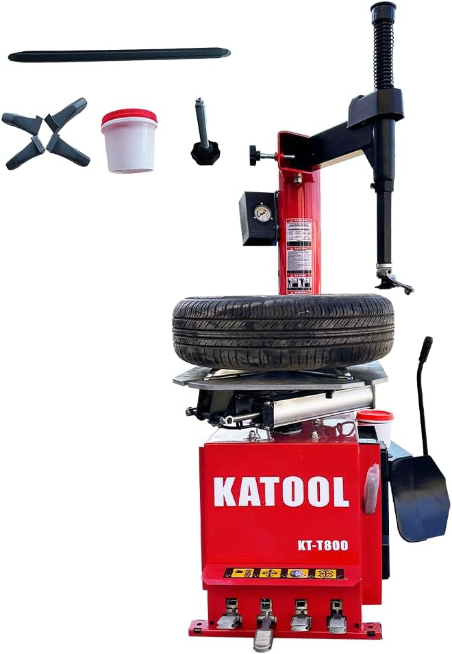 KT-T800 2.0HP Tire Changer Machine Wheel Changer for 12"-24" Rims Tire Repair Equipment Fit for Garages