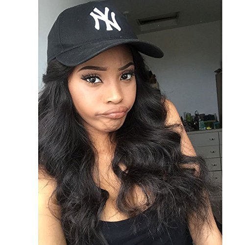Eayon hair Body Wave Lace Front Wigs Hand Made 130% Density Brazilian Virgin Remy Human Hair Wigs with Baby Hair 22Inch Natural Color