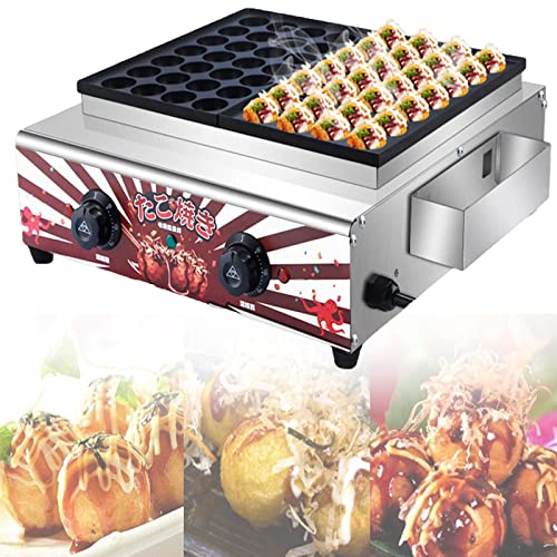 Macchina Per Takoyaki A Gas Professionale - 56 Fori Antiaderente Per Ristorante - Foto 4